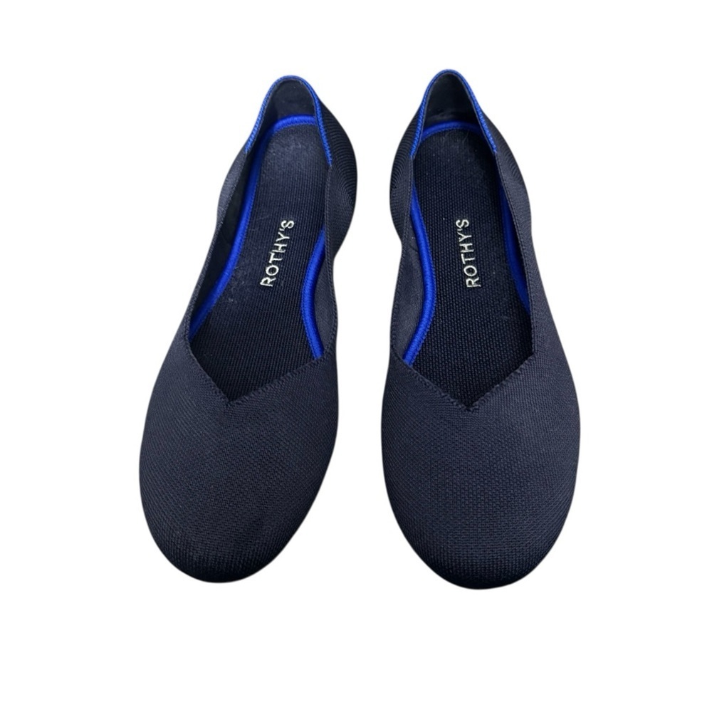 Rothy's The Flat Navy Blue Flats Size 10.5 - Picture 2 of 6